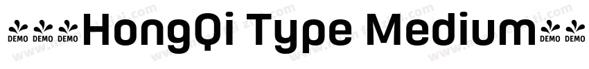 求字体HongQi Type Medium字体转换